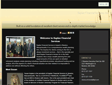 Tablet Screenshot of kaplan-financial.com